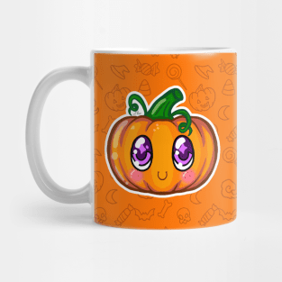 Cute little monster pumpkin pattern Mug